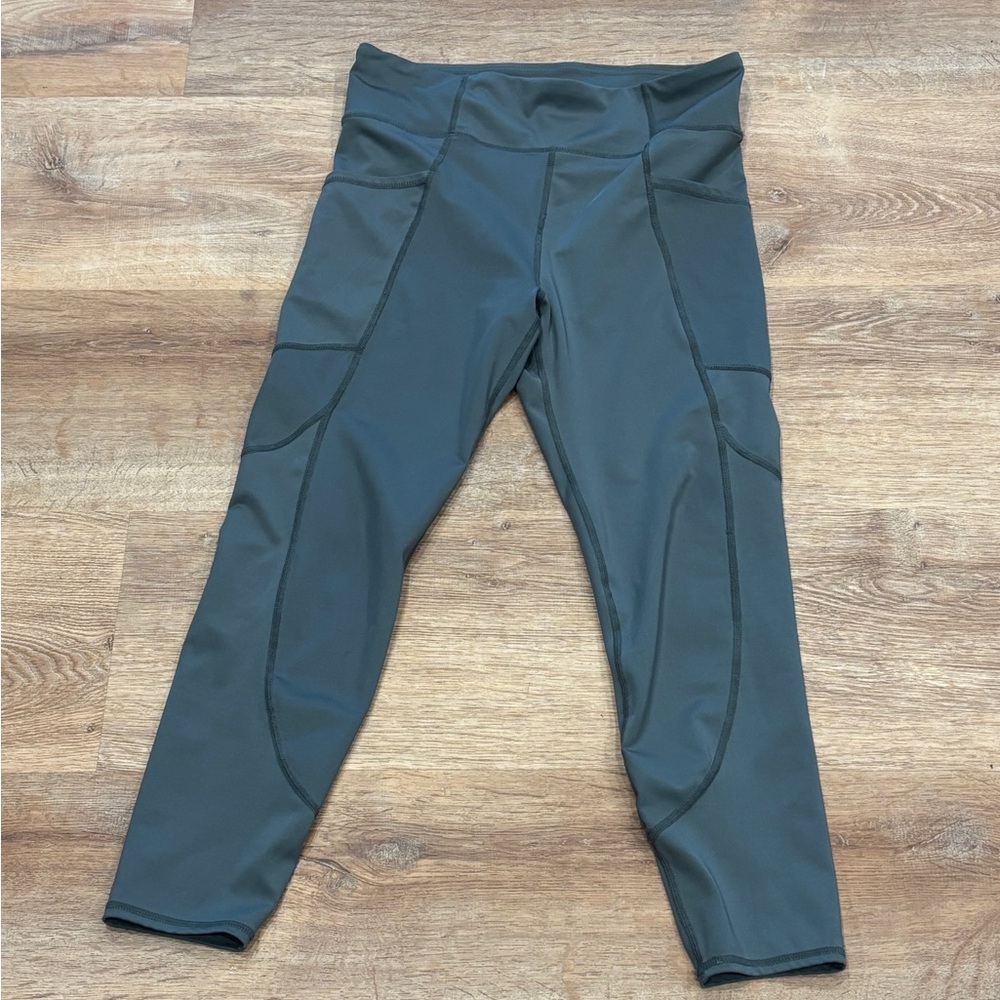 THREADS 4 THOUGHT Rita Core Performance Green/Blue Leggings - Size L - Picture 4 of 8